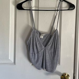 H&M grey cropped tanktop
